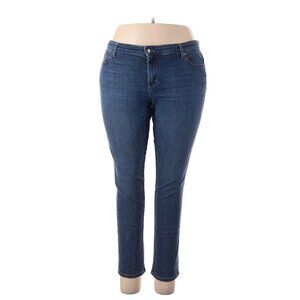 Eileen Fisher Indigo Skinny Straight Leg Jeans size 16